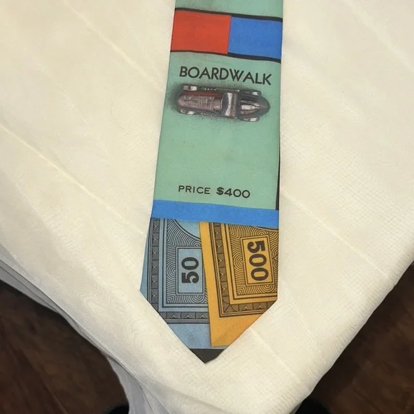 Wally Wear Monopoly‎ Necktie - Picture 2 of 5